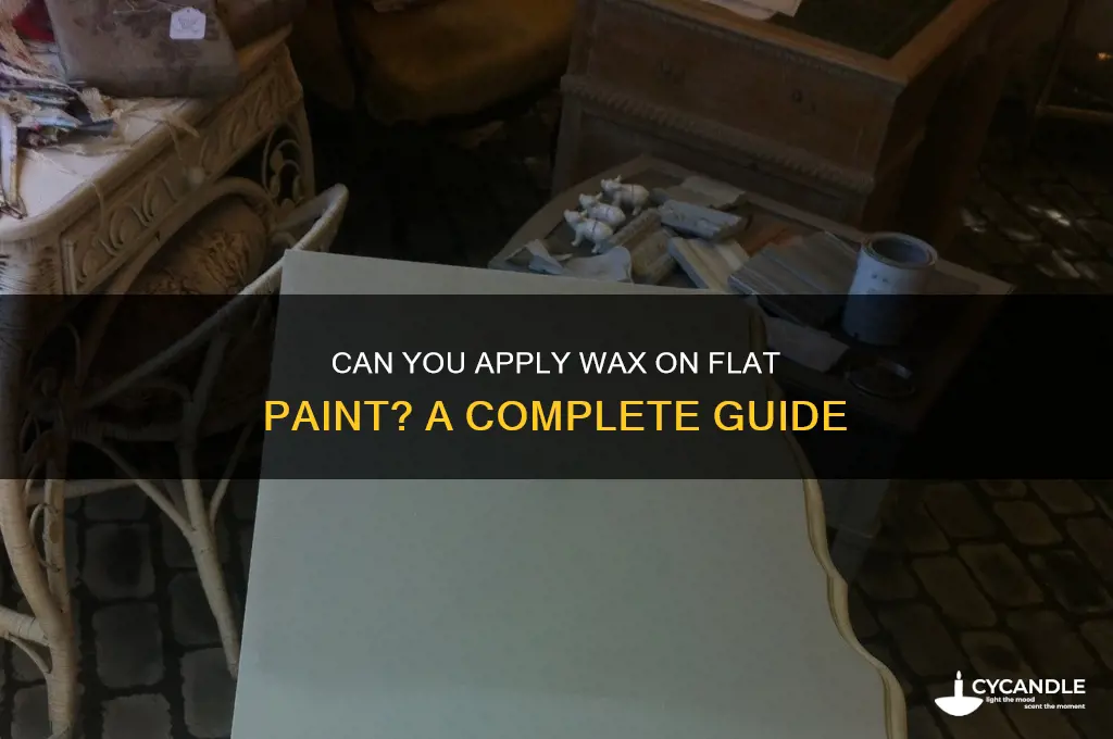 can you put wax on flat paint