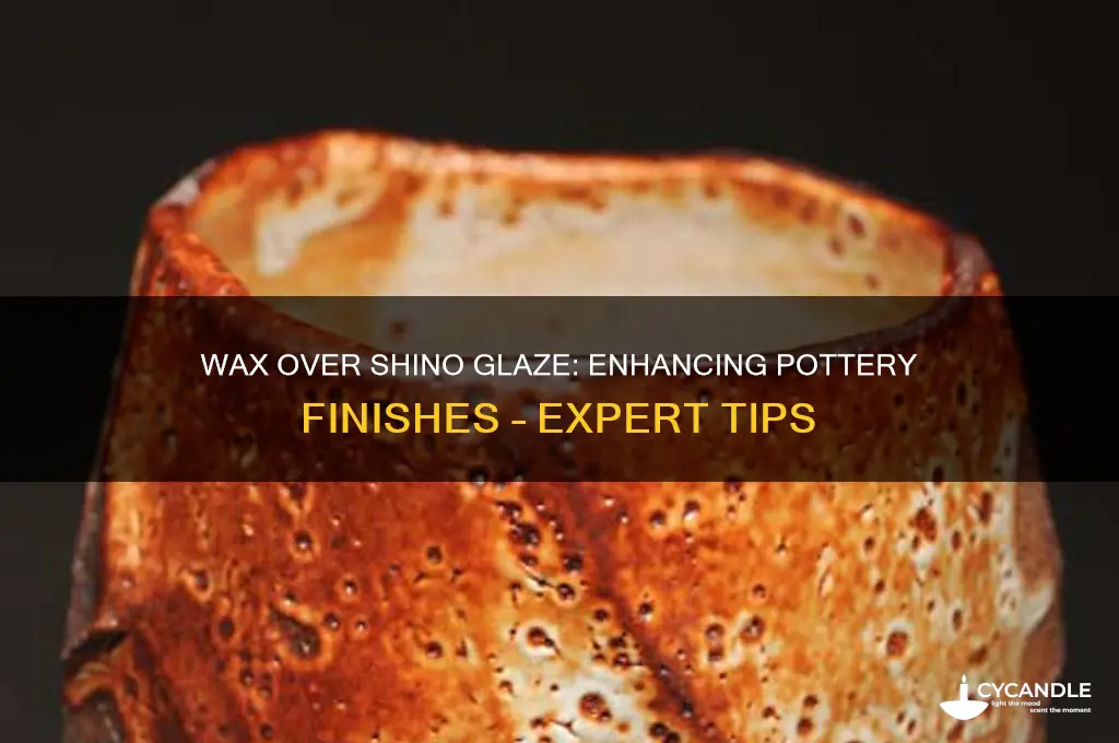 can you put wax on shino glaze