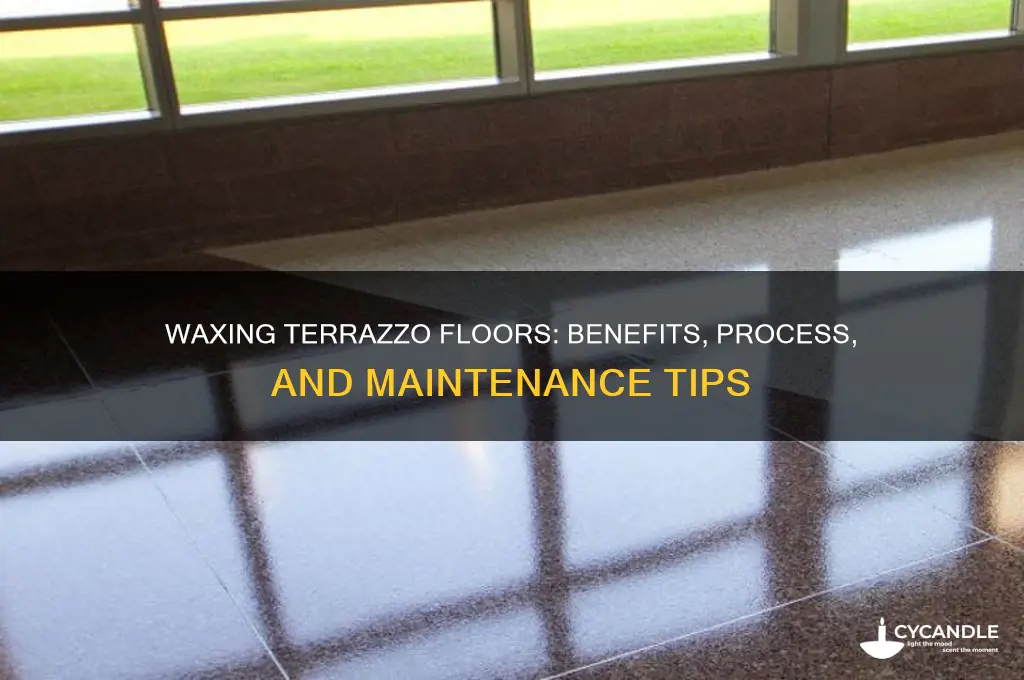 can you put wax on terrazzo floors