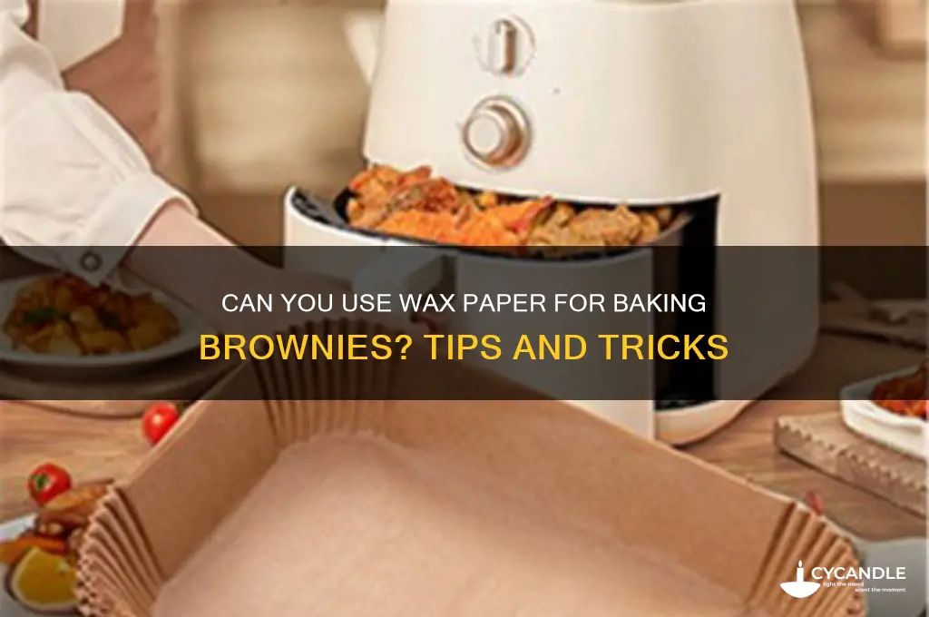 can you put wax paper under brownies
