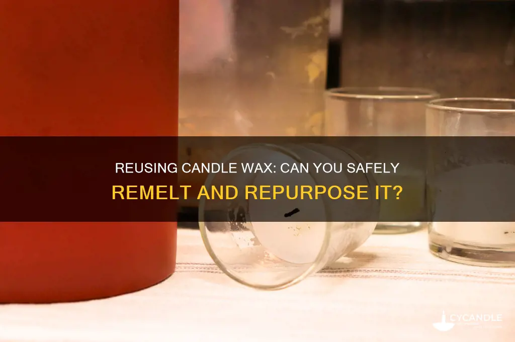 can you re melt candle wax