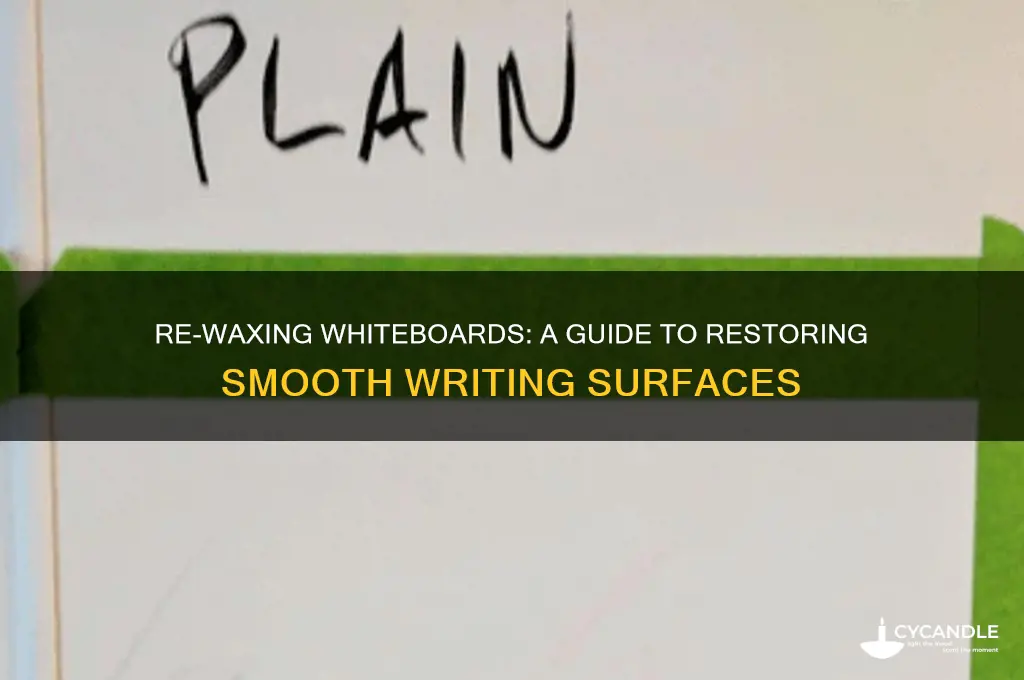can you re wax a whiteboard
