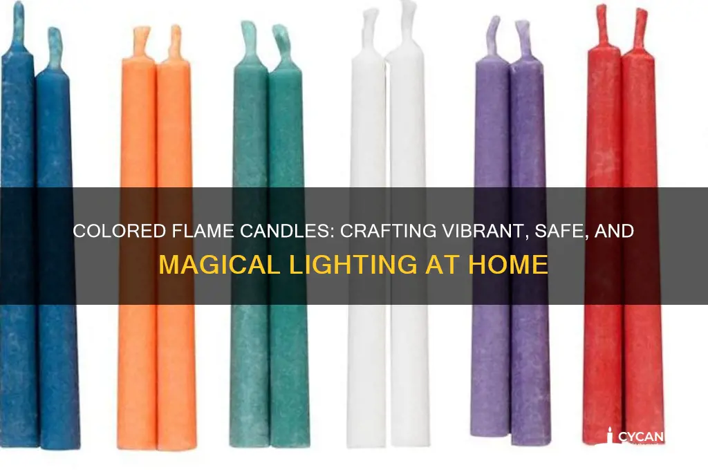 can you really make candles with colored flames