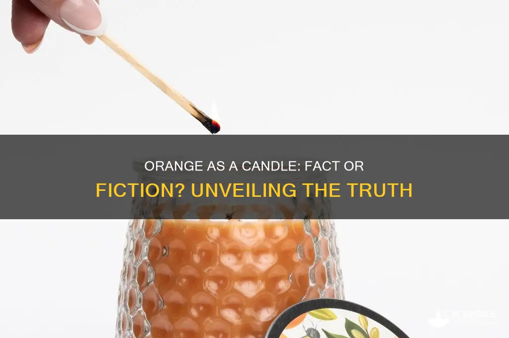 can you really use an orange like a candle
