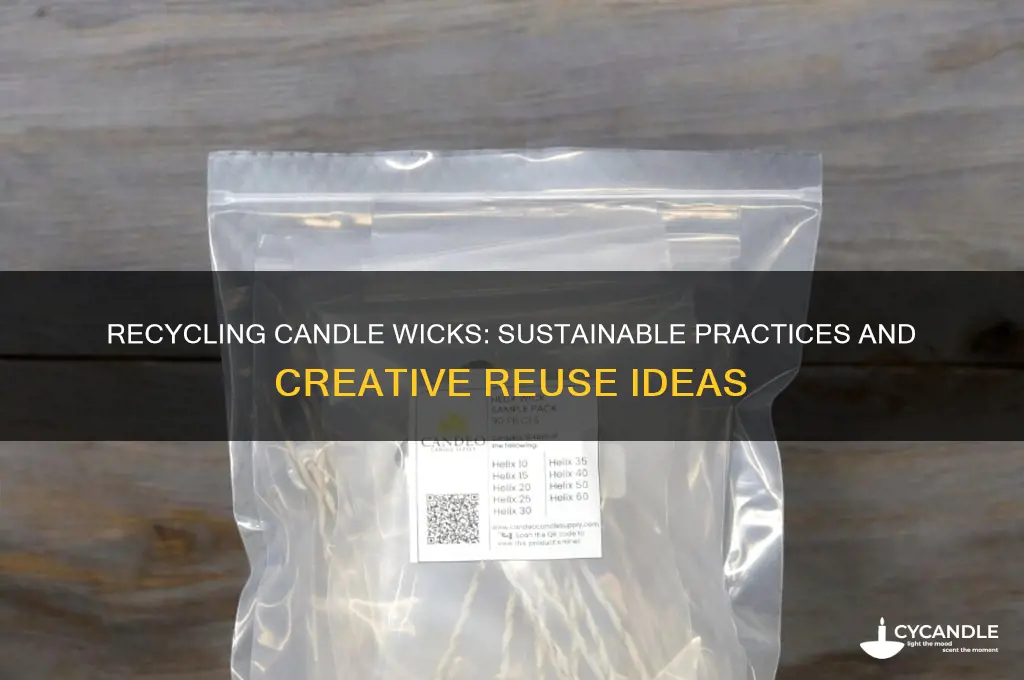 can you recycle candle wicks