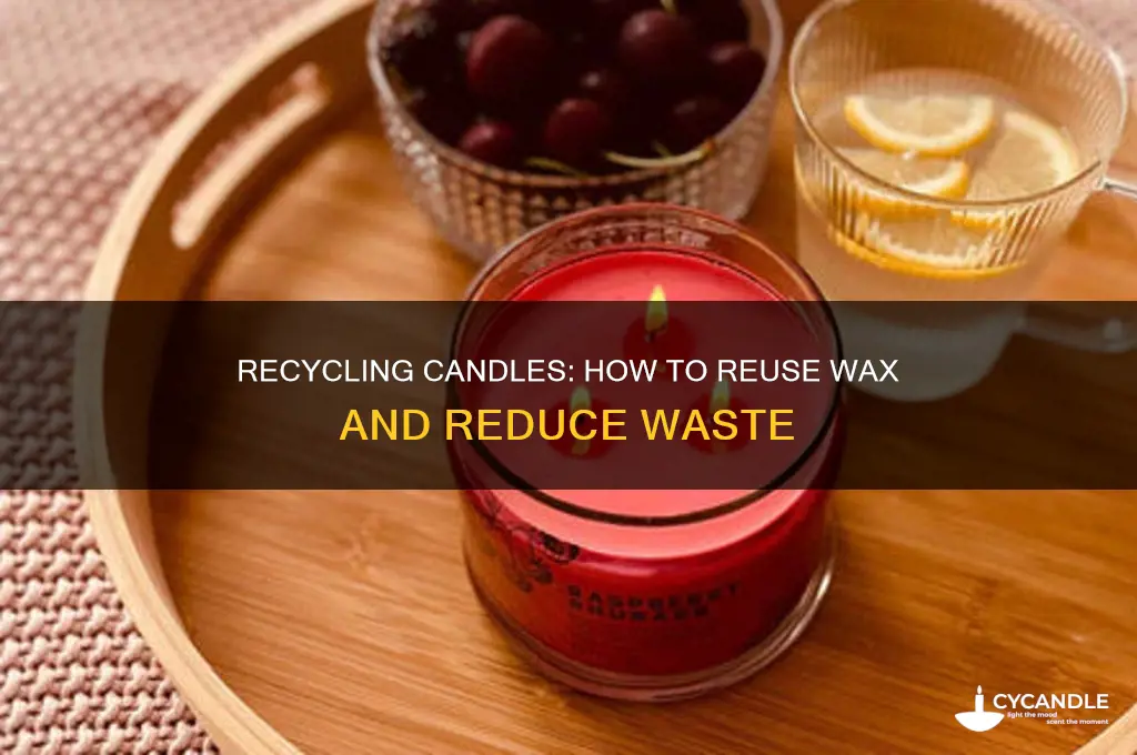 can you recycle candles with wax