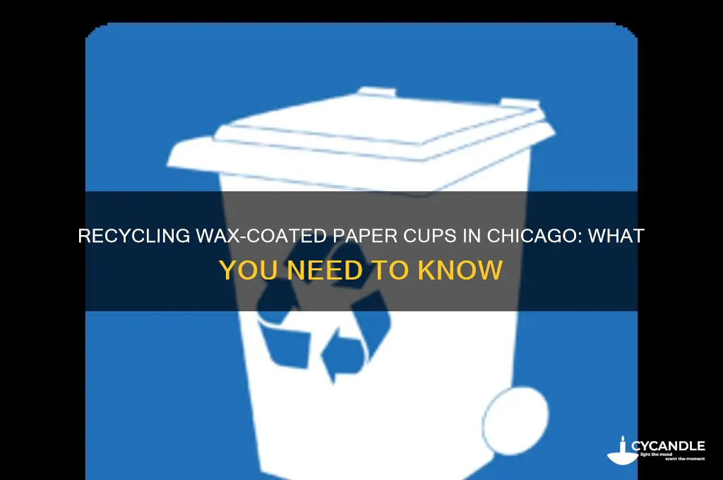 can you recycle paper cups wih wax coating chicago