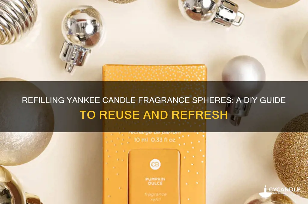 can you refill yankee candle fragrance spheres