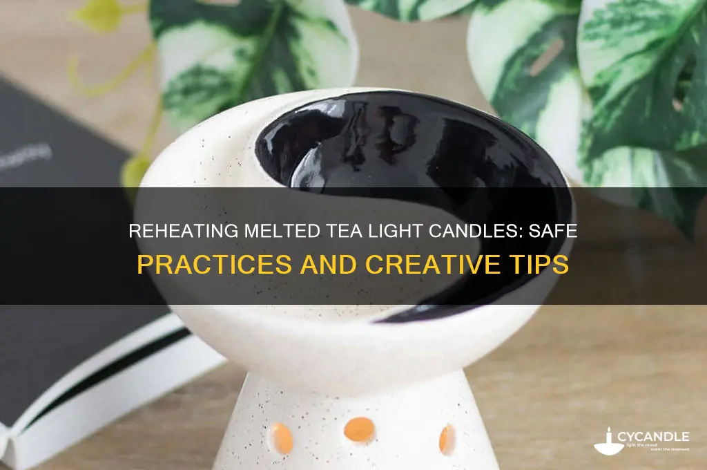 can you reheat melt tea light candles