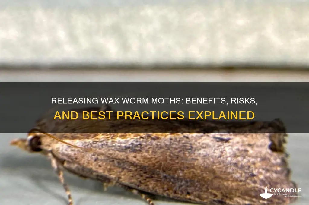 can you release wax worm moths