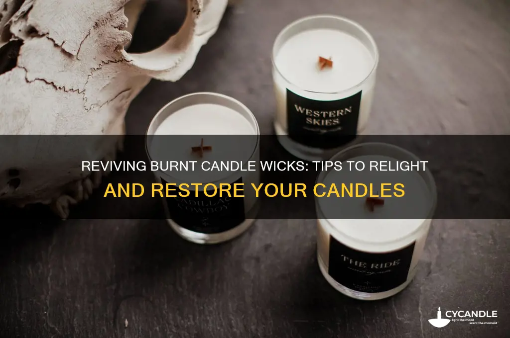can you relight a burnt candle wick
