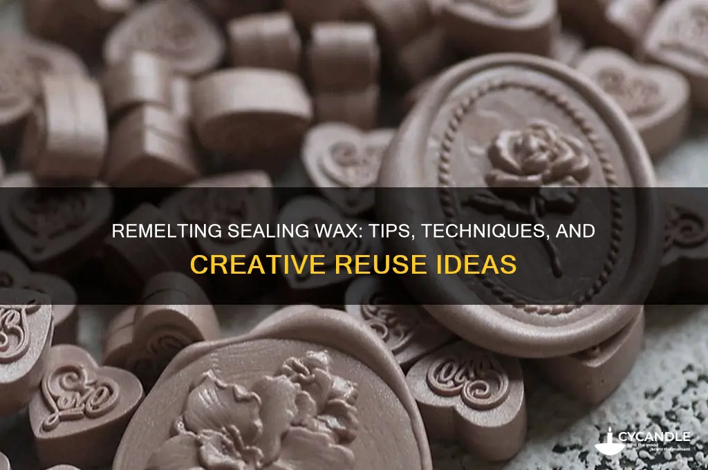 can you remelt sealing wax