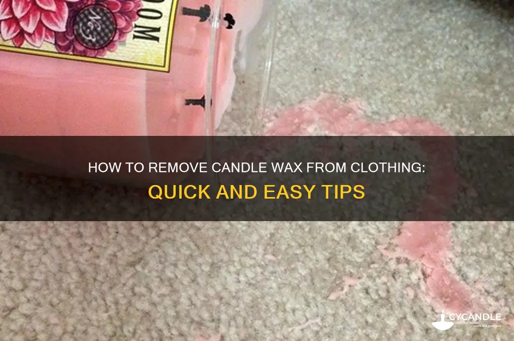 can you remove candle wax from clothing