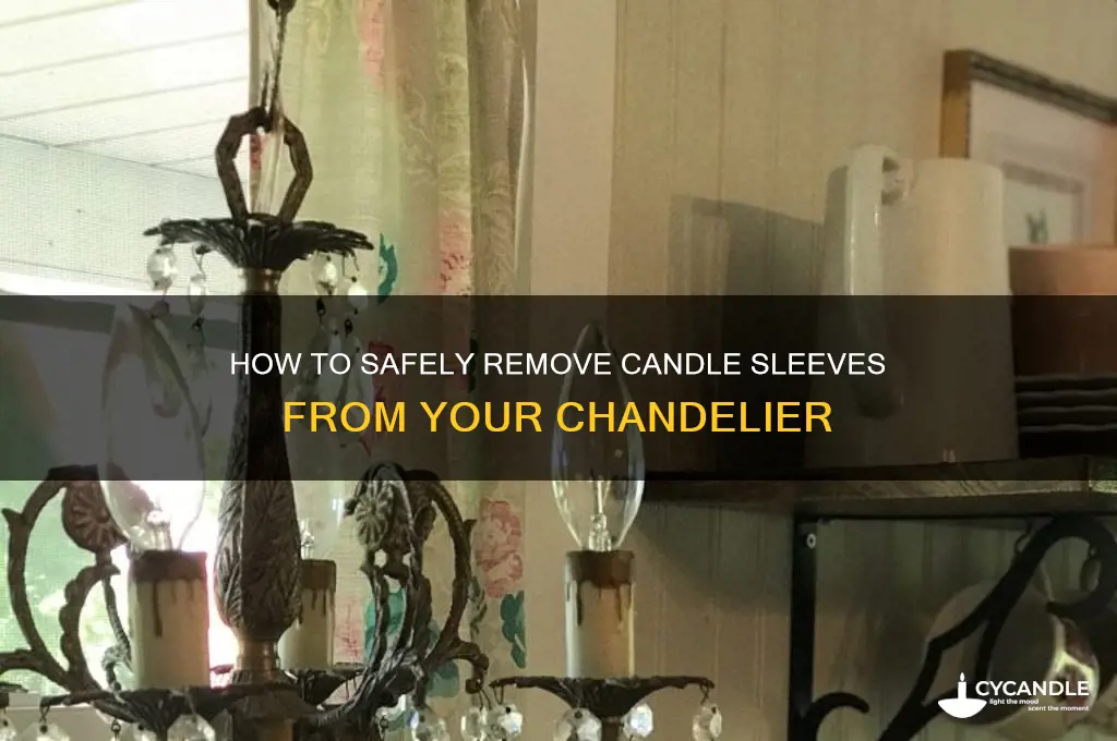 can you remove the candle sleeves on a chandelier