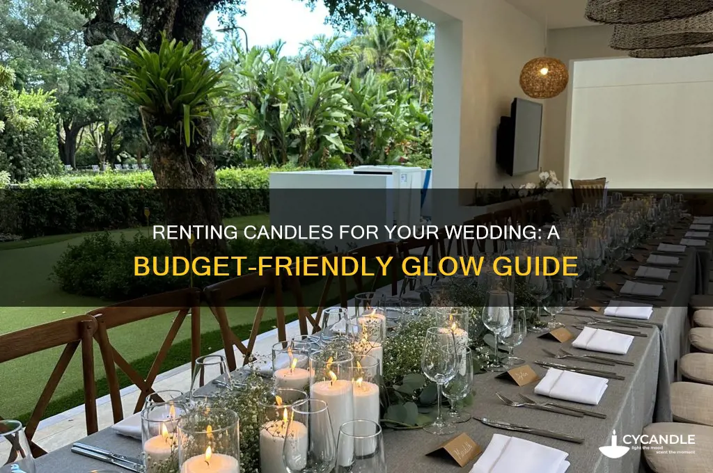 can you rent candles for wedding