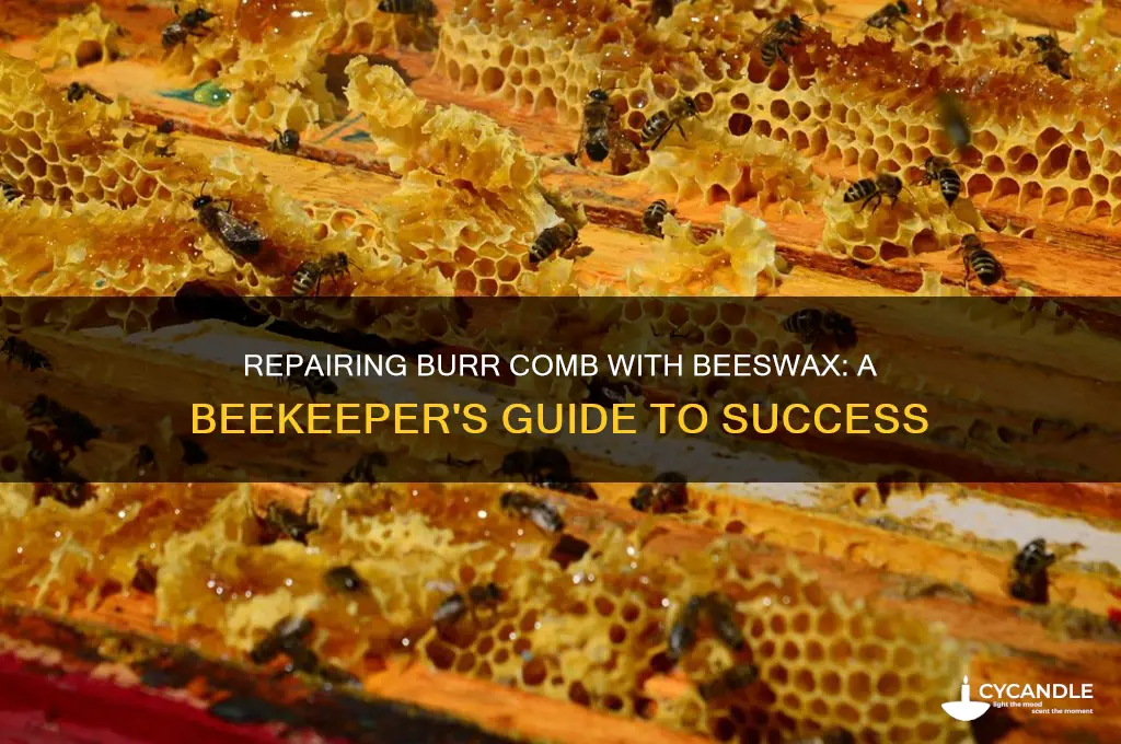 can you repair burr comb with beeswax