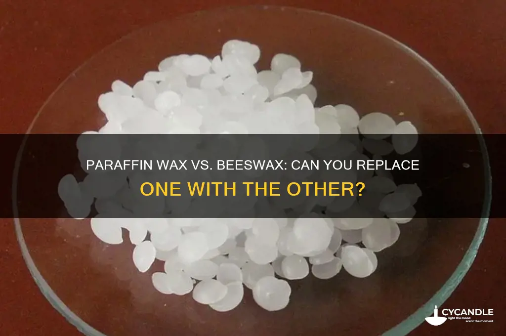 can you replace paraffin wax for beeswax