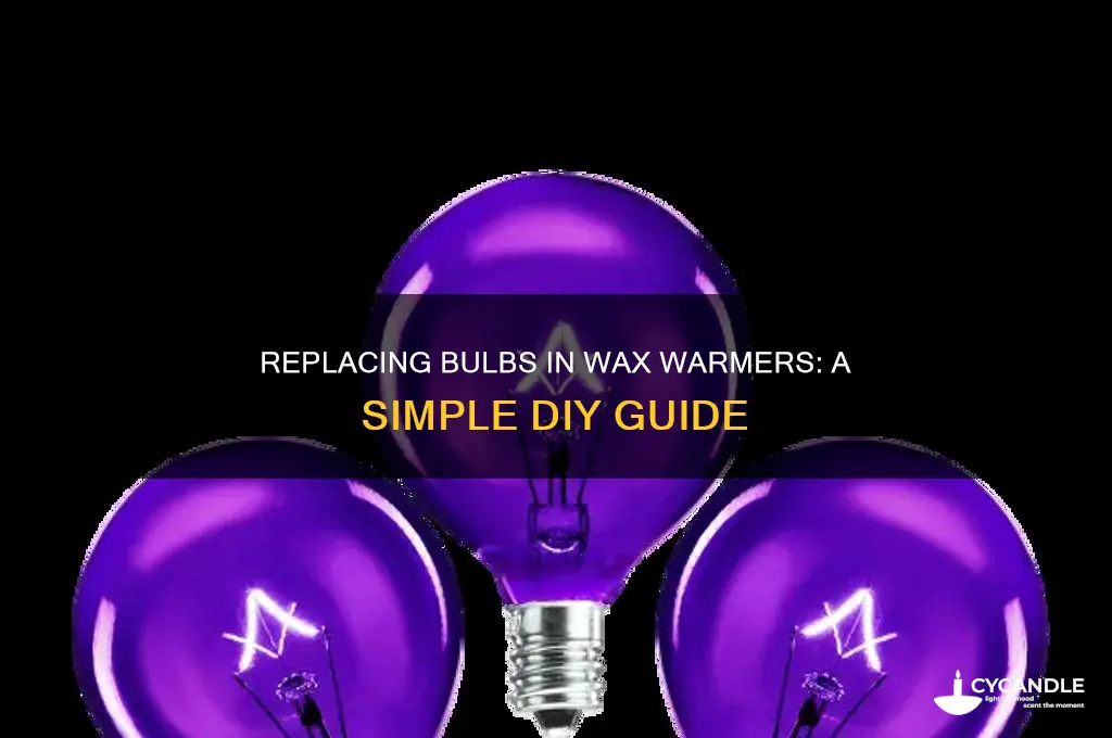 can you replace the bulb in a wax warmer