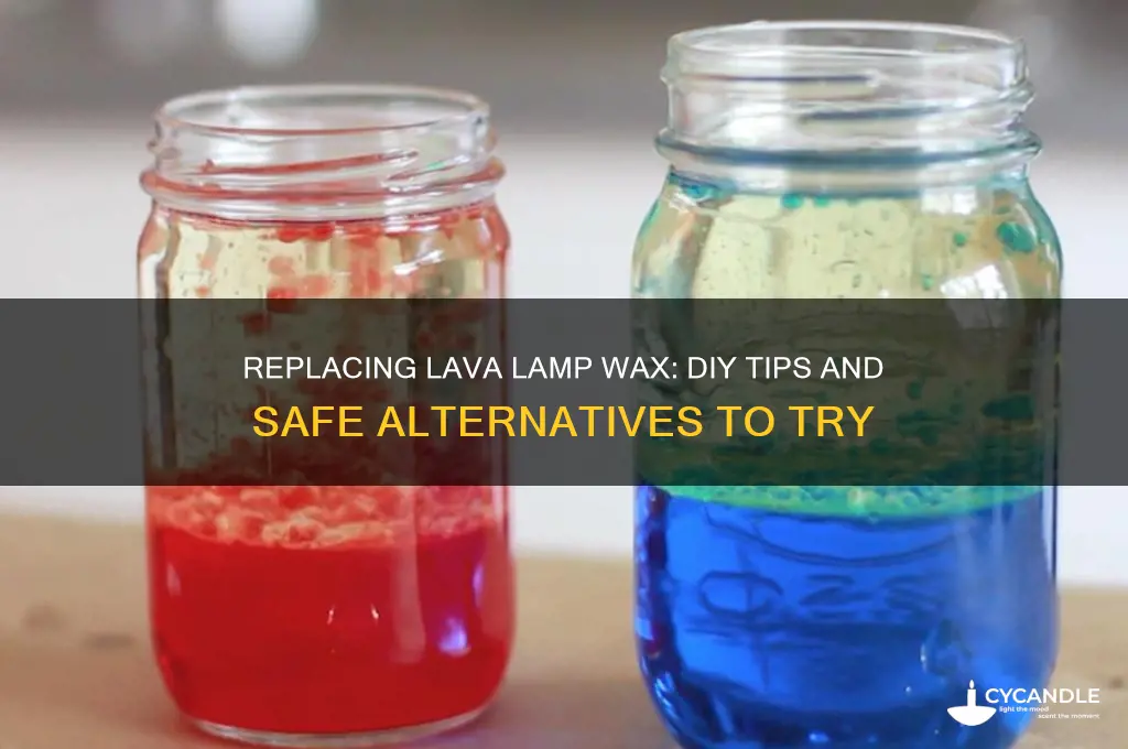 can you replace the wax in a lava lamp