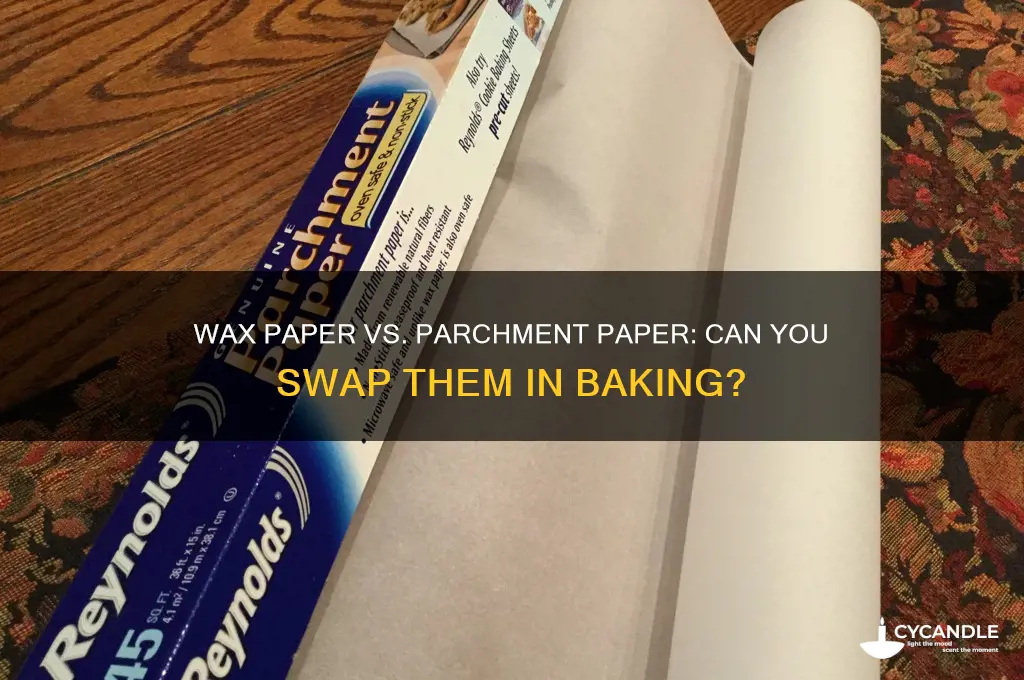 can you replace wax paper with parchment paper