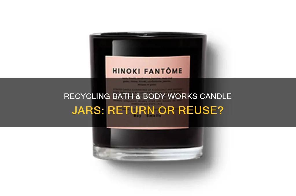 can you return bath and body works candle jars