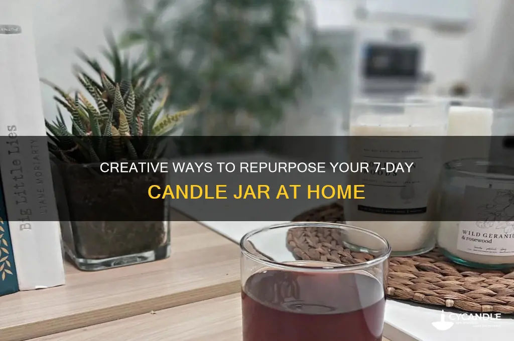 can you reuse 7day candle jar