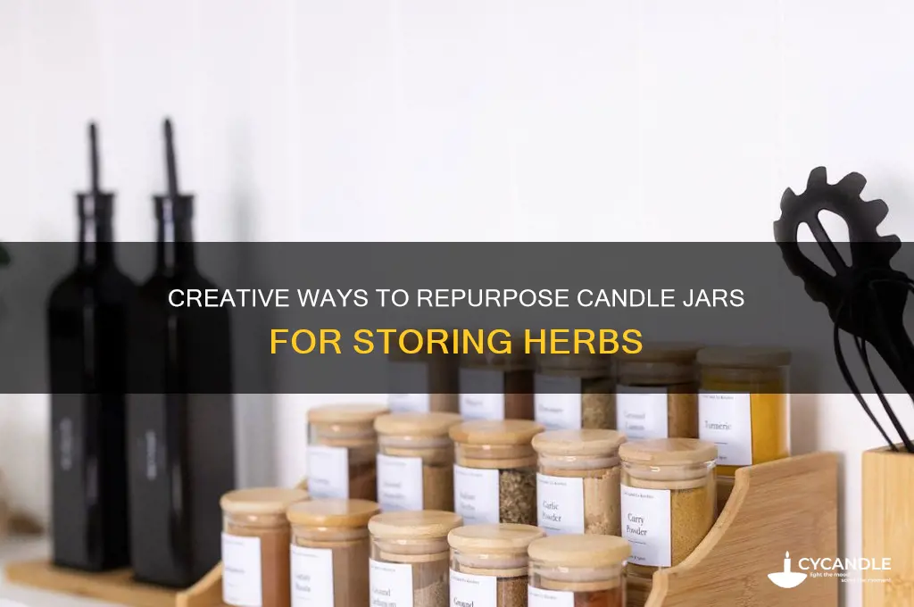 can you reuse candle jars for herbs