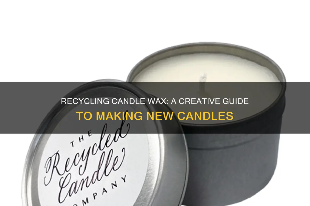 can you reuse candle wax to make new candles