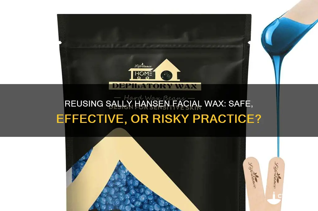 can you reuse facial wax sally hansen