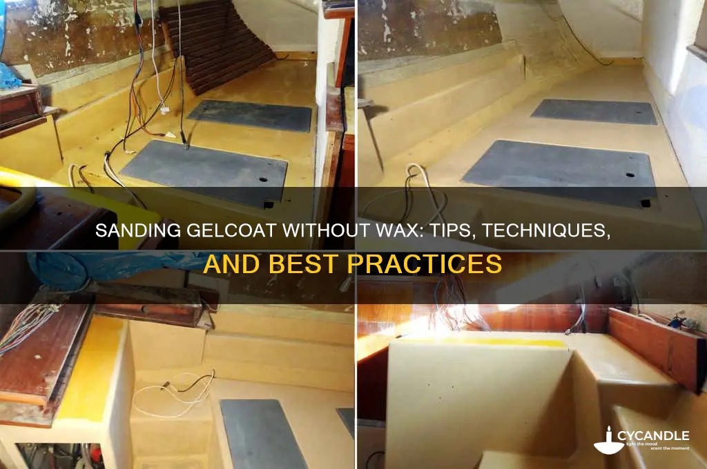 can you sand gelcoat without wax