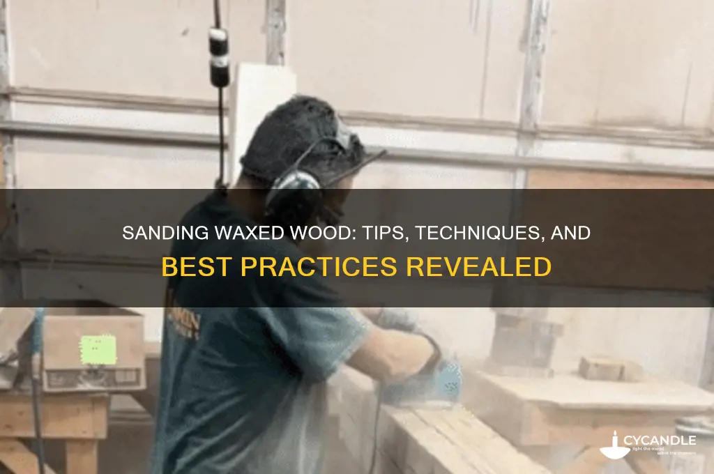 can you sand waxed wood