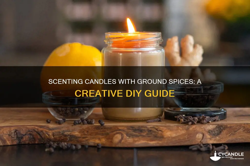 can you scent candles with ground