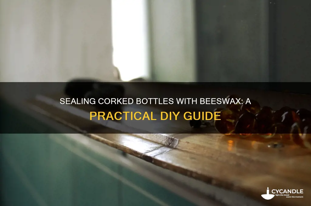 can you seal a corked botlle with beeswax