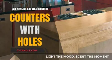 Sealing and Waxing Concrete Counters: Solutions for Holes and Imperfections