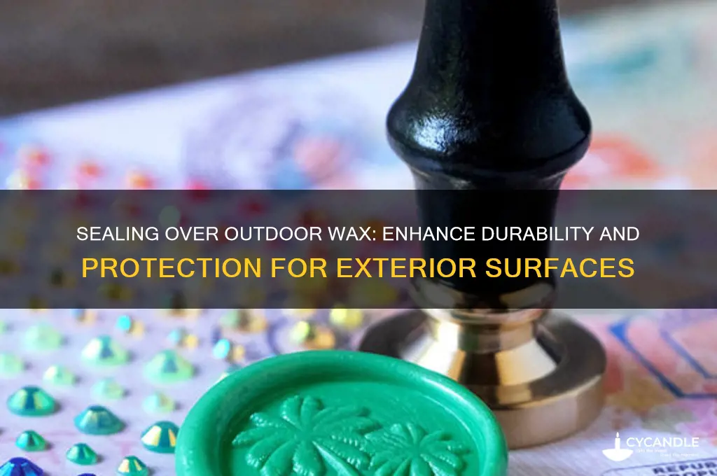 can you seal over wax for outdoors