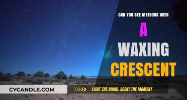 Waxing Crescent Moon: Ideal for Spotting Meteors in the Night Sky