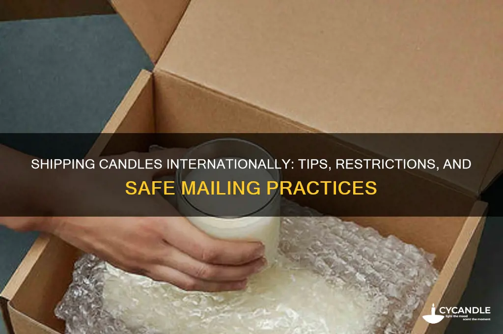 can you send candles in the mail internationally