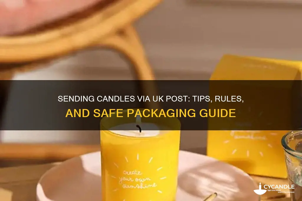 can you send candles in the post uk