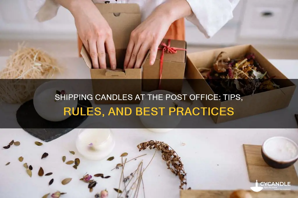 can you ship candles at the post office
