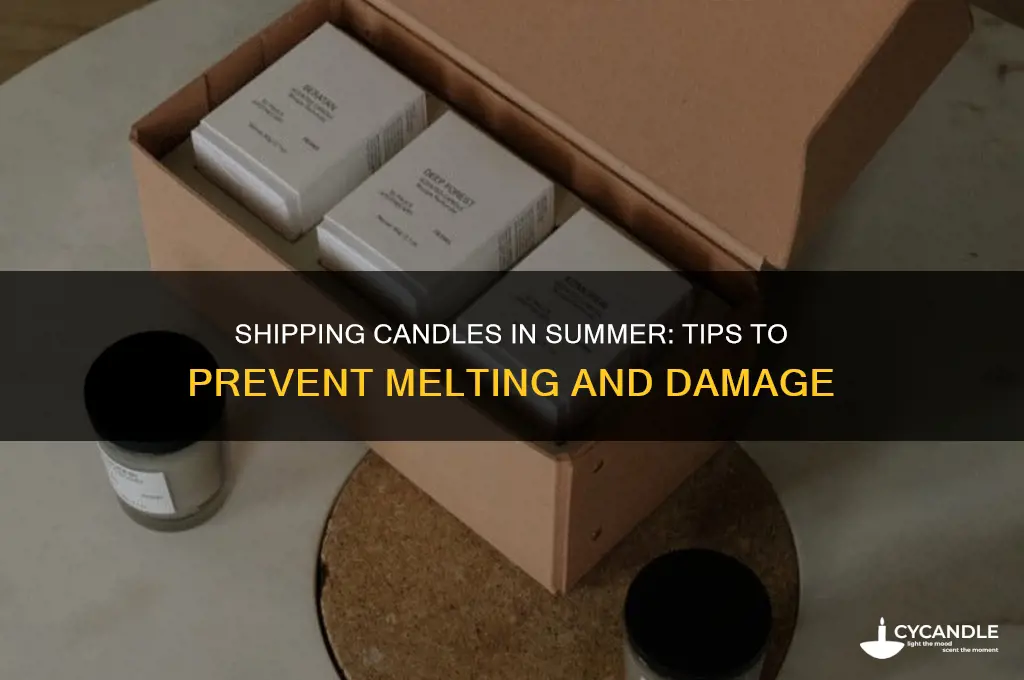 can you ship candles in the summer