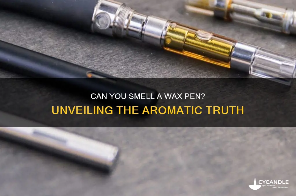 can you smell a wax pen