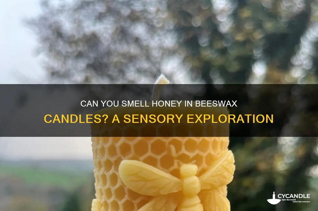 can you smell honey in beeswax candles