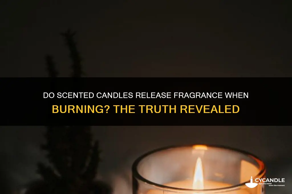 can you smell scented candles when they burn