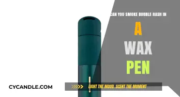Smoking Bubble Hash in Wax Pens: Tips, Safety, and Best Practices