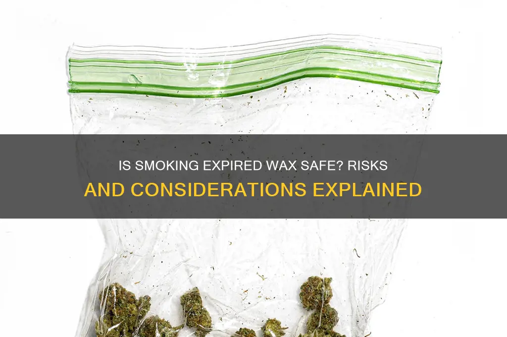 can you smoke expired wax