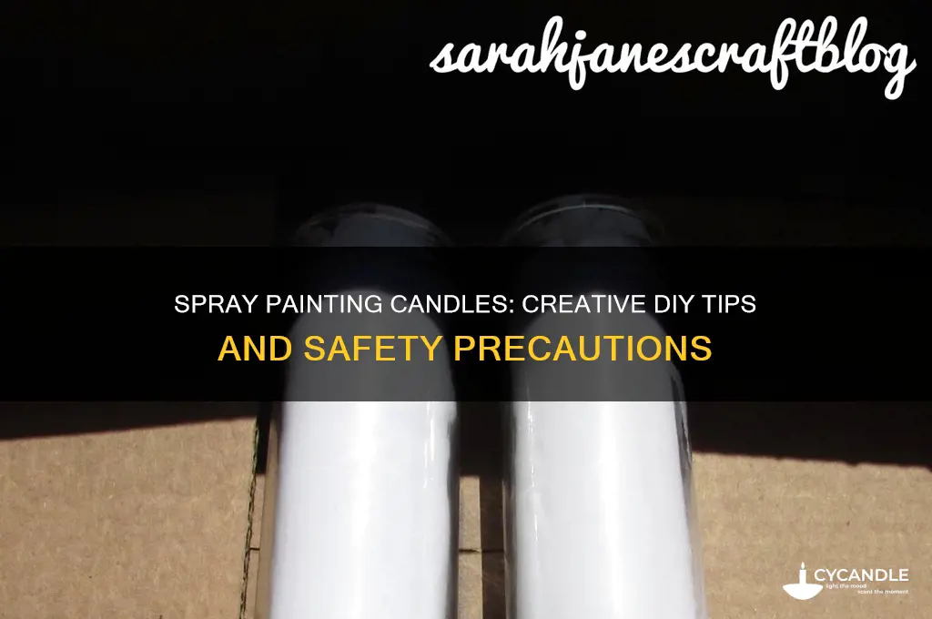 can you spray paint a candle