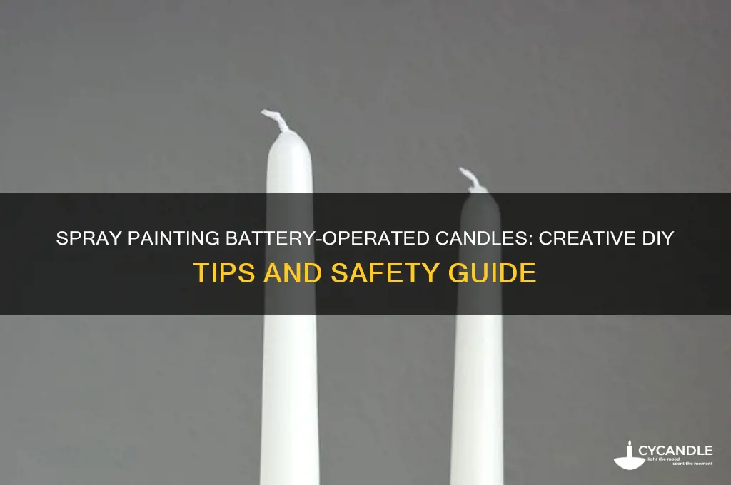 can you spray paint battery operated candles