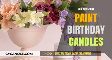 Spray Painting Birthday Candles: Creative DIY or Safety Hazard?