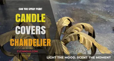 Spray Painting Candle Covers: A Chandelier Makeover Guide