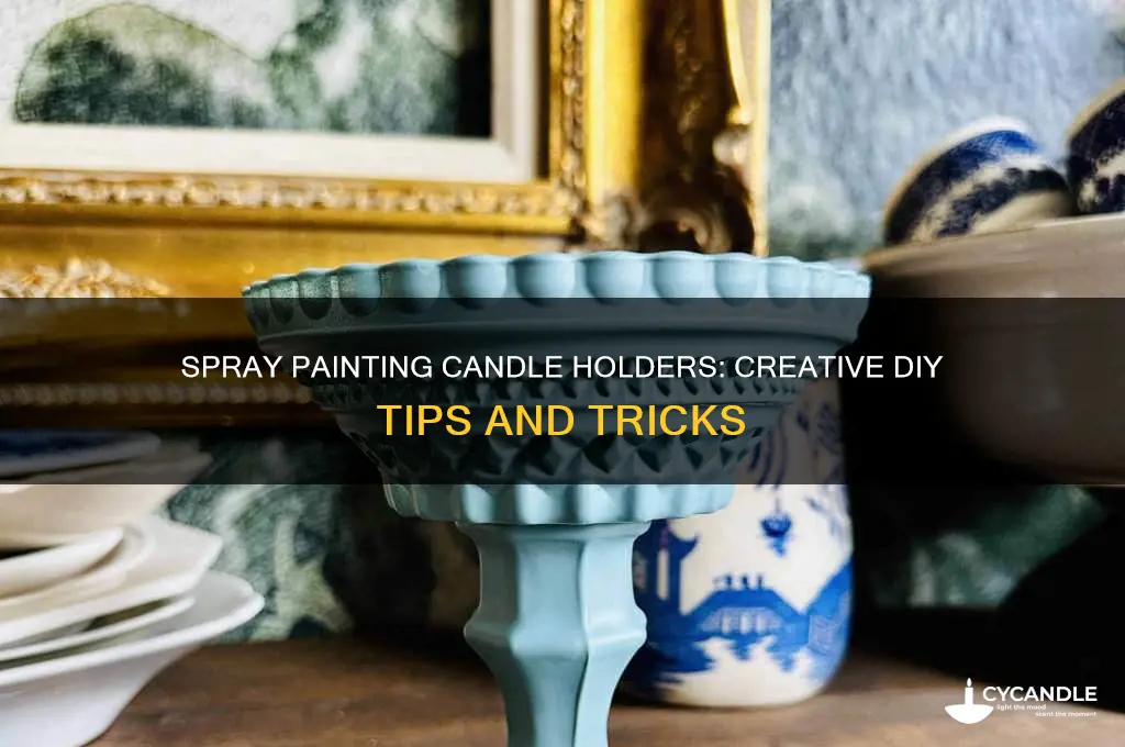 can you spray paint candle holders